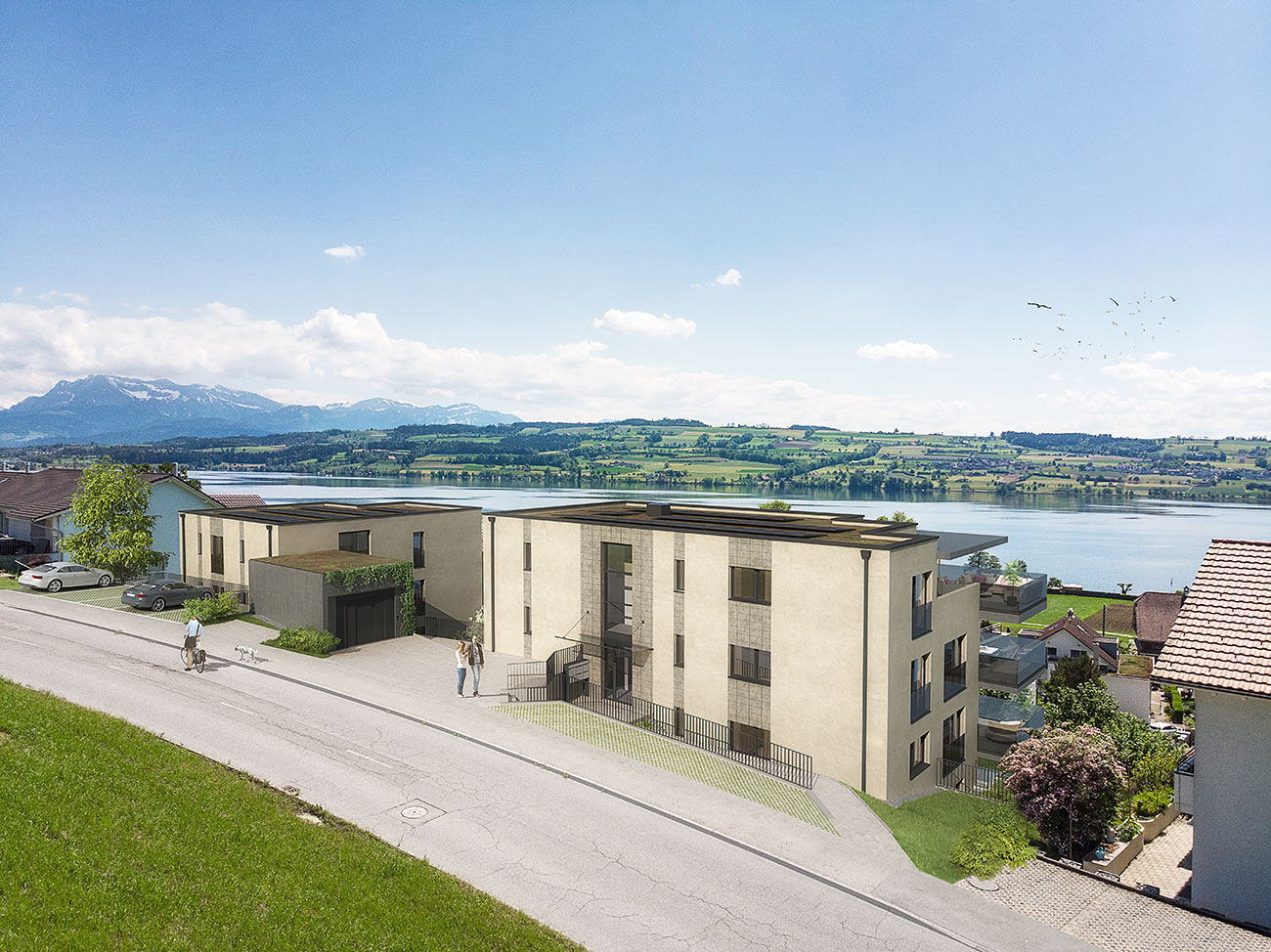 Visualisierung-ilecci-Eich-Aussenansicht-Seesicht